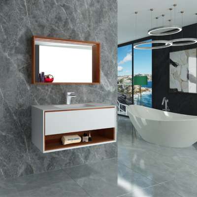 scandinavian bathroom vanity modern with solid surface counter top basin cabinets