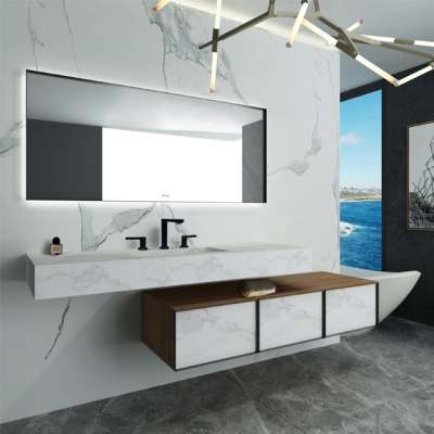 BERAY TOP SALES UNIQUE DESIGN OVERSIZE SPLIT BATHROOM VANITY CABINET