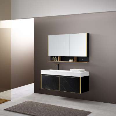 Beray graceful modern design multi-functional bathroom furniture vanity cabinet