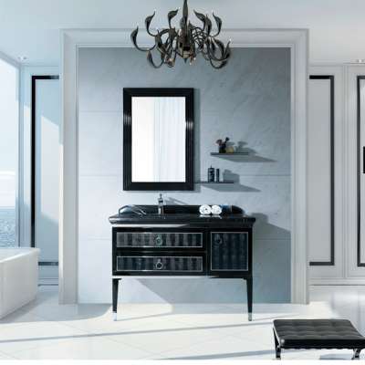 italian bathroom vanity with marble top under mount basin custom colour and size